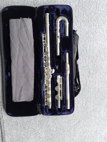 Silver plated flute trevor - ,