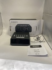 Robert’s Ortus FM Alarm Clock Radio Black Vintage Retro . New In Box  Tested