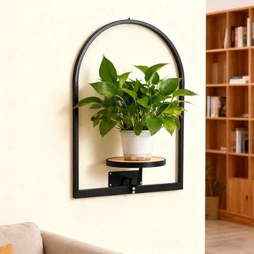 Wall plant holder sturdy iron - sturdy,