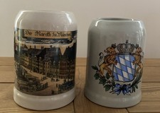 Vintage  German Beer Steins 05L X2