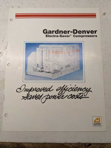 Gardner denver electra saver - gardner, electra-saver