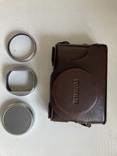 Fujifilm X100 BLC-X100  CASE and Haoge lens hood.