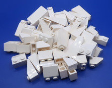 LEGO WHITE ROOF SLOPES BRICKS