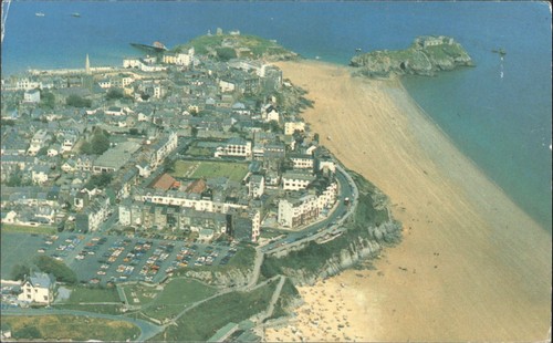 Tenby wales aerial view - tenby,