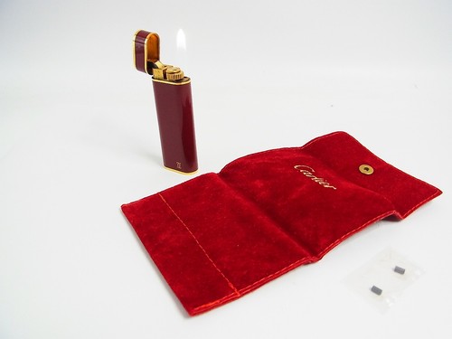 Working cartier gas lighter - cartier,