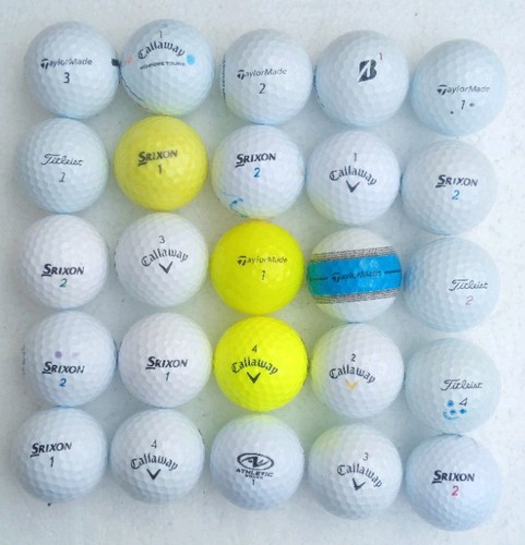 Golf balls grade 25 - grade, mixed