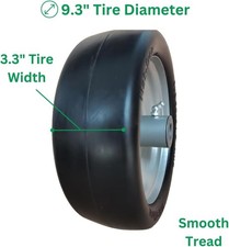 9x3.50-4" Flat Free Lawnmower