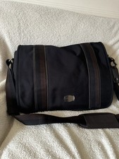 Jasper Conran At Tripp Black/Brown Messenger Overnight Bag