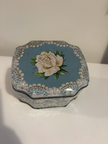 Vintage floral rose trinket - rose,