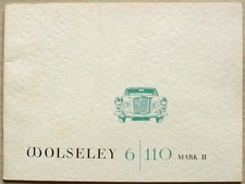 WOLSELEY 6/110 Mark II Car