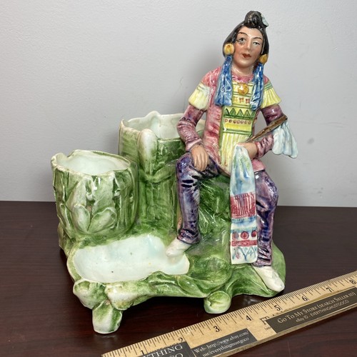 Majolica pipe rest tobacco - pipe,