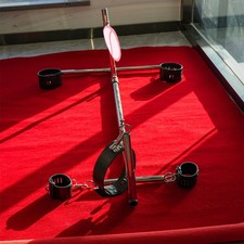 Slave SM Bondage Rack Kneeling