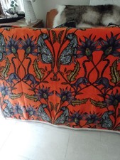 ORANGE  TROPICAL JUNGLE SOFA/BED THROW