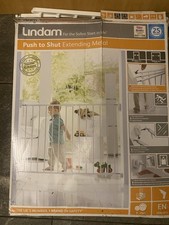 Lindam Stair Gate Pressure Kids Safety Gate Push To Shut Extending Metal