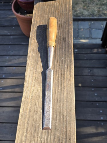 Vintage wood chisel - wood,