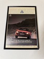 Framed Original Lancia Delta HF Integrale Magazine Advert Man Cave Wall Art