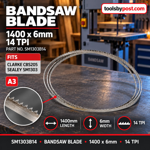 Sm1303b14 bandsaw blade 1400 - sm1303b14,