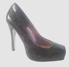 CHIC WOMENS PURPLE PATENT CROC