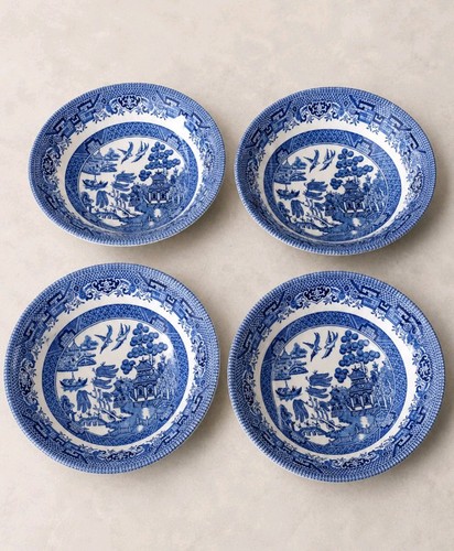 Vintage churchill blue willow - vintage,