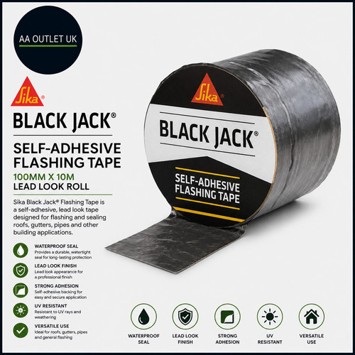 Sika black jack flashing - black,