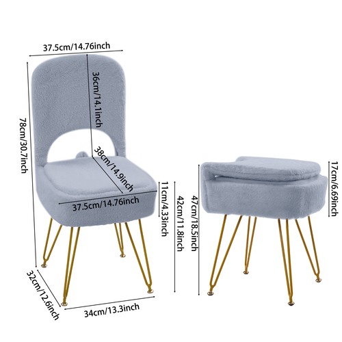 Foldable upholstered footstool - upholstered,