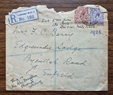 1923 Registered Envelope