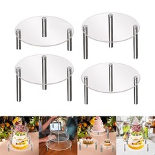 Acrylic Cake Stand, Assembled