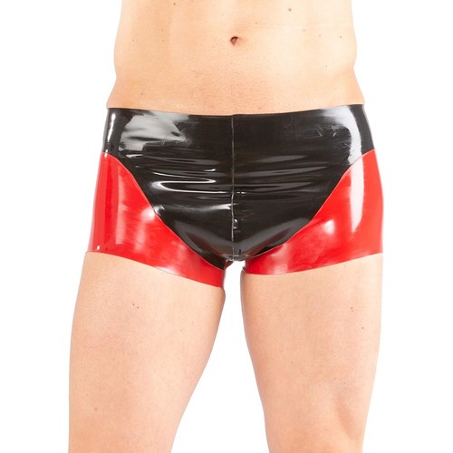 Mens latex boxer - shorts, rubber