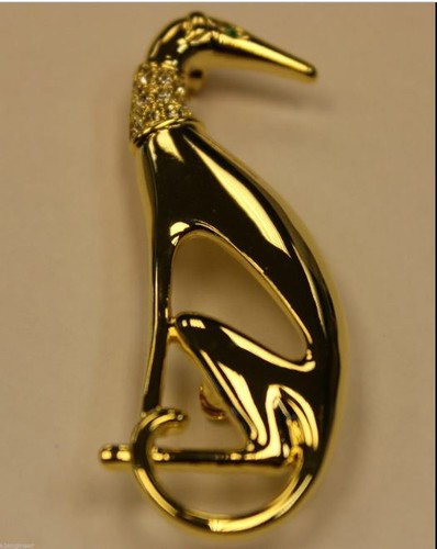 Greyhound brooch 1930 - greyhound,