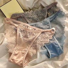 Womens sheer lace panties - sheer,