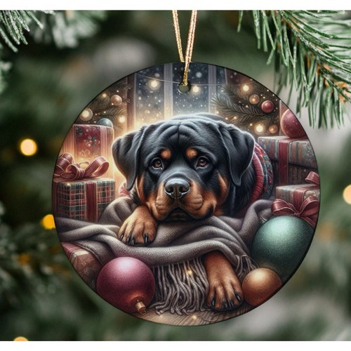 Rottweiler christmas tree - rottweiler,
