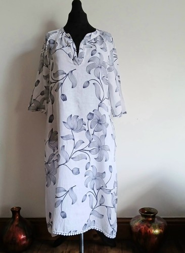 Puro lino italian linen floral - italian,