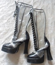 Black/Clear Pole Dancer Lace