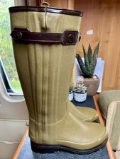 Le Chameau Vierzonord Prestige Neoprene Lined Size 8 Wellington Boots Wellies
