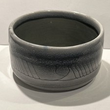 Vintage Art Pottery Blue Grey