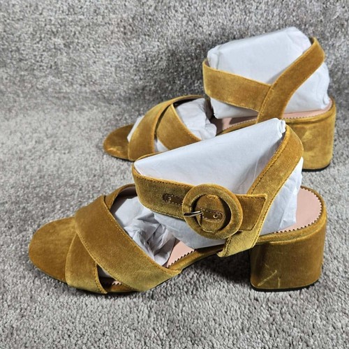 Crew sandals gold velvet - j.crew,