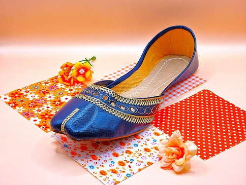 Blue pakistani indian khussa - pakistani,