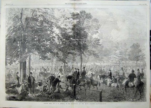Original old antique print - original,
