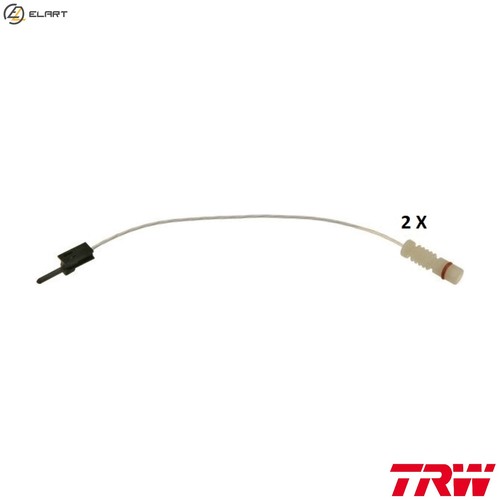 Warning contact brake pad - brake, wear