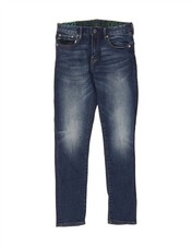 SUPERDRY Womens Skinny Jeans W30 L29 Navy Blue Cotton SM01