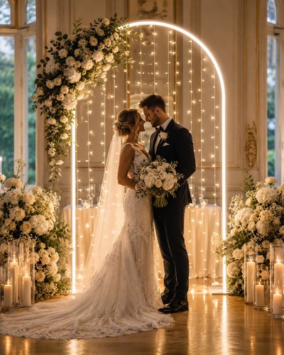 Led arch frame white - 2.8m,