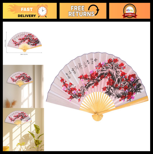 Vintage folding hand fan - fan, for