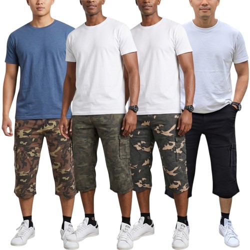 Mens cargo shorts chino pants - cargo,