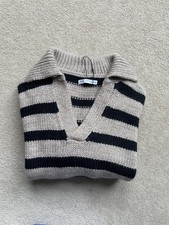 Zara Brown Black Stripe Jumper