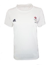 Adidas Team GB T Shirt Womens 16 Great Britain Olympics Running Gym Top