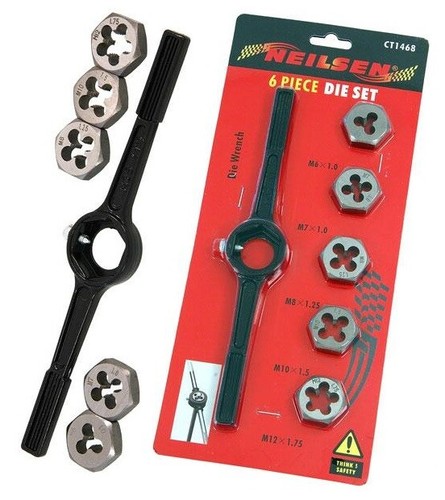 6pc tap die set hex - 6pc,