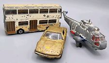 Vintage 1970s Dinky Toys - Atlantean Bus/Sea King Helicopter & Triumph TR 7 Car