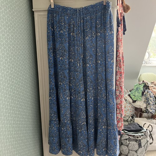 Monsoon blue skirt size large - blue,
