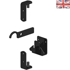 Heavy-Duty Galvanised Gate Hinge Kit - Opens In or Out, All Fixings Included