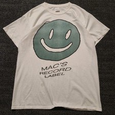 Mac Dermaco Mac's Record Label Here Comes The Cowboy White T Shirt Size Medium